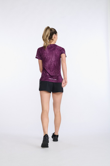 2XU - Light Speed Tee - Women's - Wavy Daze/Silver Reflective