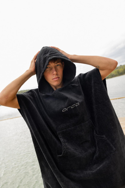 Orca - Cotton Poncho - Black - 2025 Orca - Cotton Poncho - Black - 2025