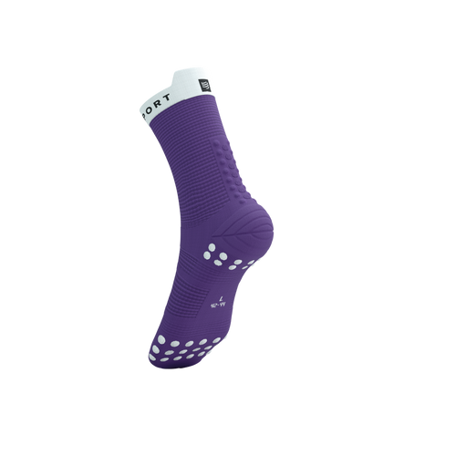 Compressport - Pro Racing Socks v4.0 Run High - Royal Lilac/White