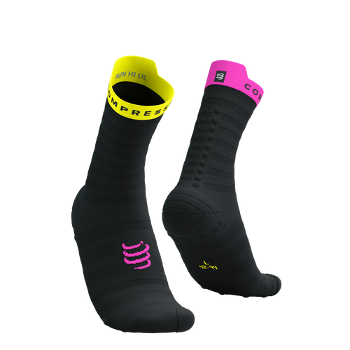 Calcetines COMPRESSPORT Pro Racing Socks V4.0 Run High Rosa Fluor