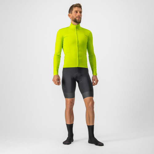 Castelli - Pro Thermal Mid Long Sleeve Jersey - Men's - ElectricLime - 2024