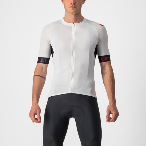 Castelli - Entrata VI Jersey - Men's - Ivory/LightBlack/Red - 2024