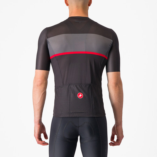 Castelli - Tradizione Jersey - Men's - LightBlack/DarkGrey/Red Castelli - Tradizione Jersey - Men's - LightBlack/DarkGrey/Red