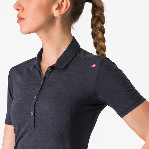 Castelli - Merino Polo - Women's - LightBlack