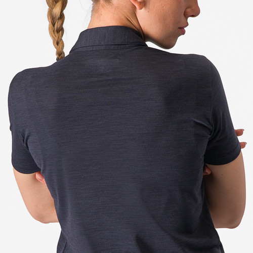 Castelli - Merino Polo - Women's - LightBlack