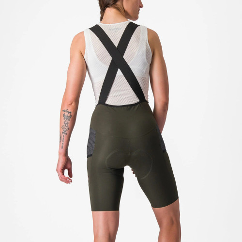 Castelli - Free Unlimited Bib Short - Women's - DeepGreen Castelli - Free Unlimited Bib Short - Women's - DeepGreen
