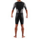 Skins - TRI Brand Short Sleeve Tri Suit - Men's - Black/Carbon - 2024