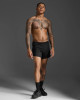 2XU - Light Speed Stash 5 Inch Short - Men's - Black/Black Reflective - 2025