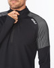 2XU - Light Speed Men's Half-Zip Top - Black/Silver Reflective