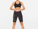 2XU - Light Speed Mid-Rise Women's Compression Shorts   - Black/Gold Reflective - 2023