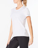 2XU - Aero Women's T-shirt - White/Silver Reflective - 2022