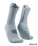 Compressport - Pro Racing Socks v4.0 Ultralight Run High - Unisex - White/Alloy - 2024