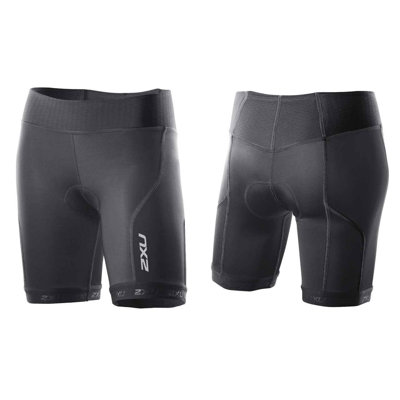 2XU Women's Perform Tri Short Black, Black/ Synthetic Pink, Black