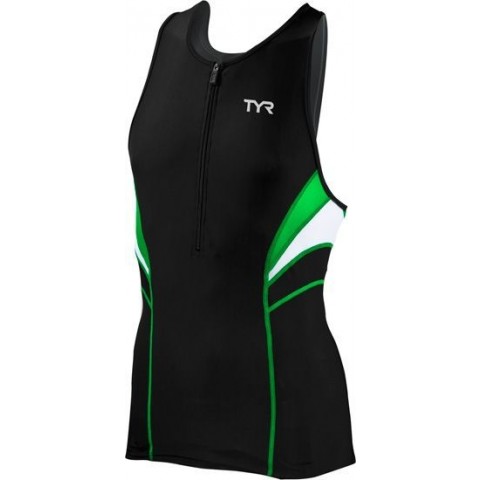 TYR - TYR Competitor トライシングレット sizeS ブラック/グリーン TYR Women's Competitor Singlet | TYR