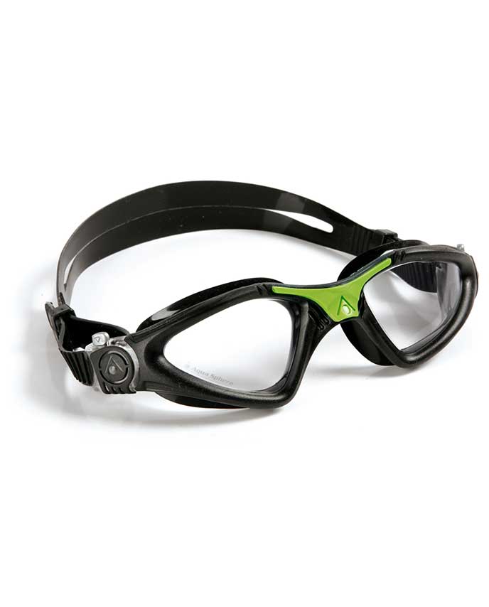 Aqua Sphere Kayenne Goggles Black/Green/Clear MyTriathlon