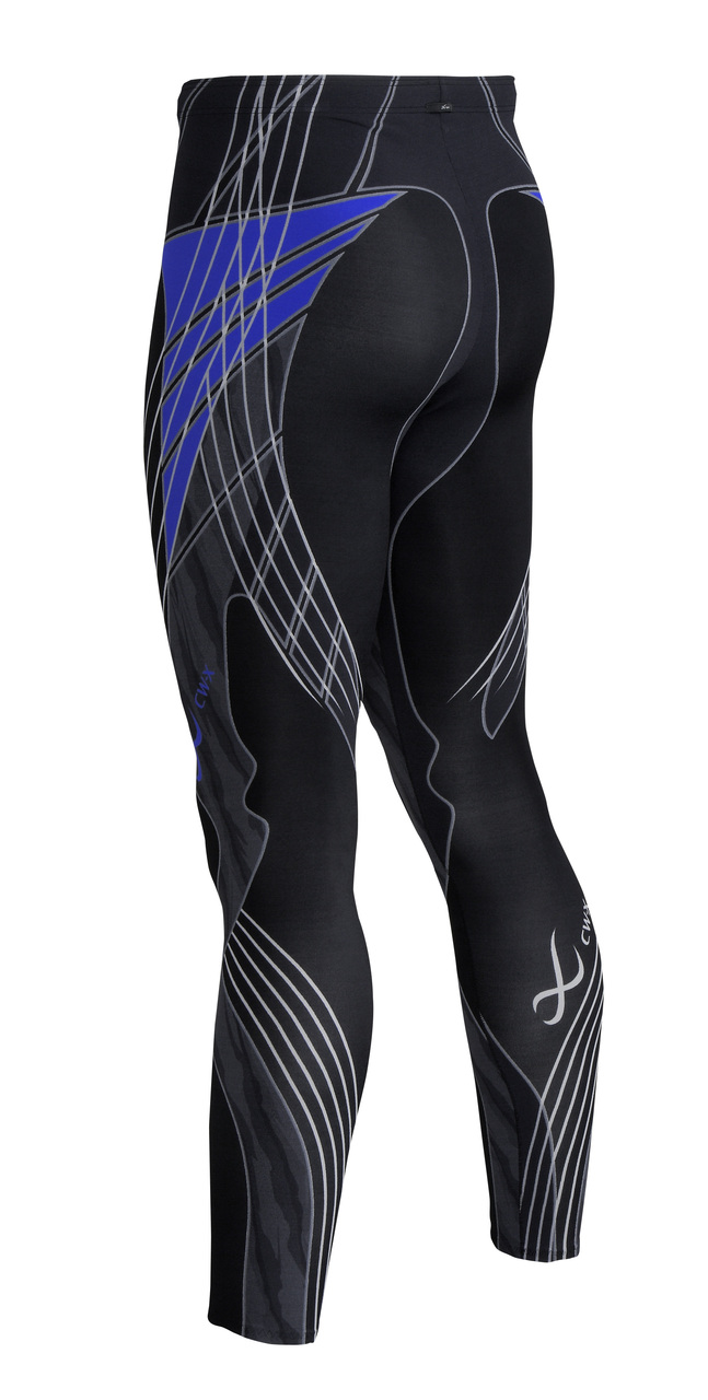 CW-X Men's Revolution Tights | MyTriathlon | Colours Black & Black - Blue