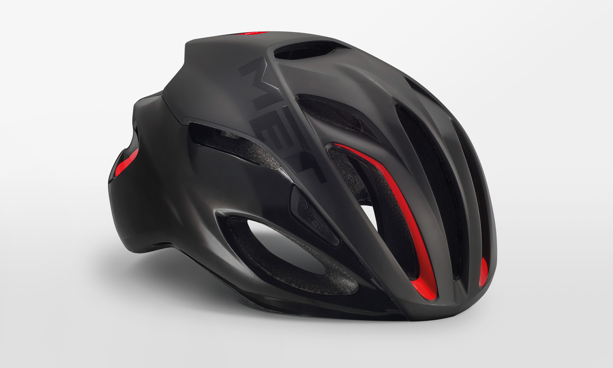 MET Black Red Matt Glossy Helmet - MyTriathlon
