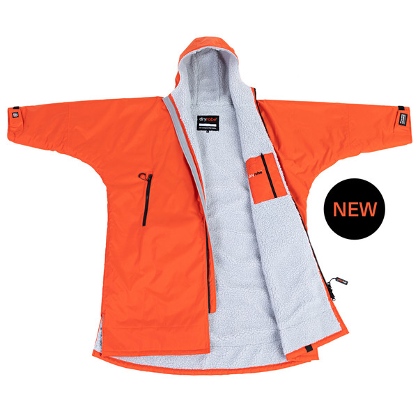 Dryrobe Advance Orange Light Grey Long Sleeve MyTriathlon