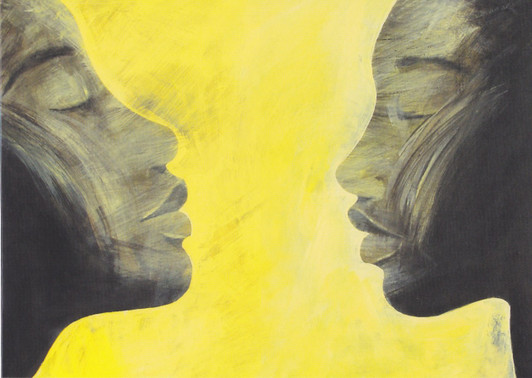 African Greeting Card. 'Silent Whisper' by Michelle Buhl-Nielson