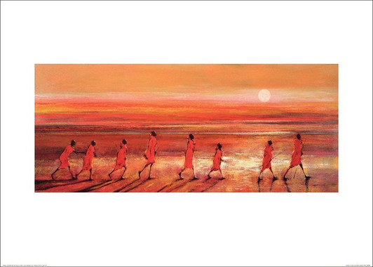 African Art Print - 'Samburu Sunset' by Jonathan Sanders