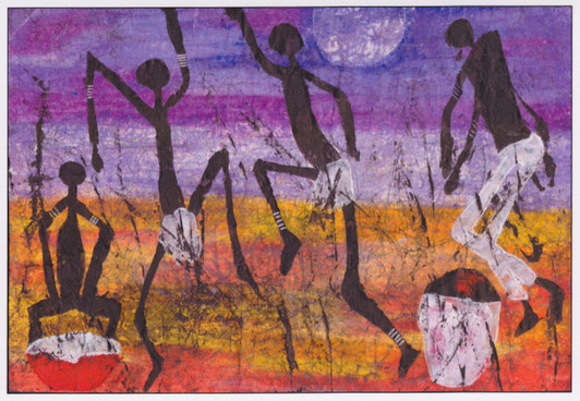 African Greeting Card 'Leap into Summer' by Jocelyn Rossiter