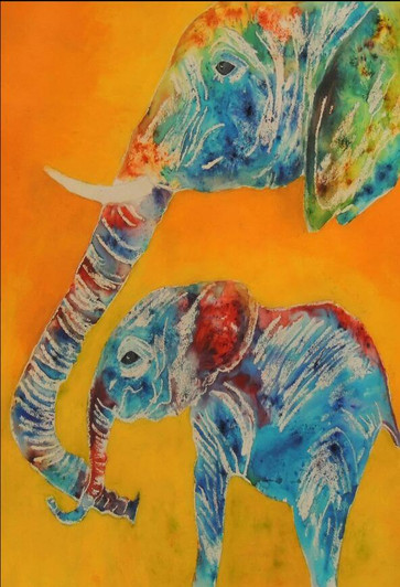 African Art Card - Baby Ellie - by Joss Rossiter - Soulbrush Art