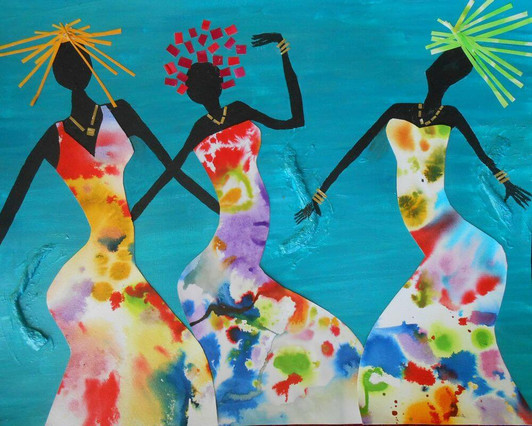 Limited Edition Giclée Print -Joyful Sisters by Joss Rossiter