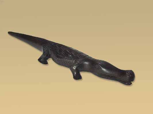 African Ebony Crocodile Sculpture African Ebony Crocodile Sculpture