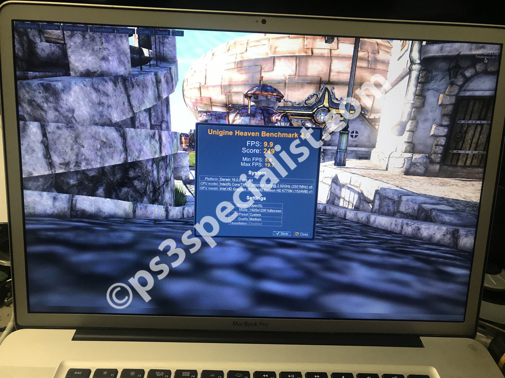 macbook pro a1278 2011 video distorted or black creen