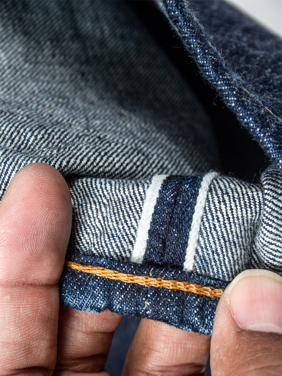 TC Chain Stitch Denim Pants