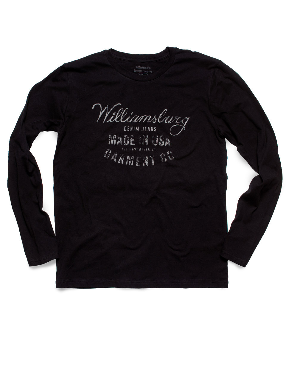 Williamsburg Made In Usa Denim Long Sleeve T Shirt Williamsburg