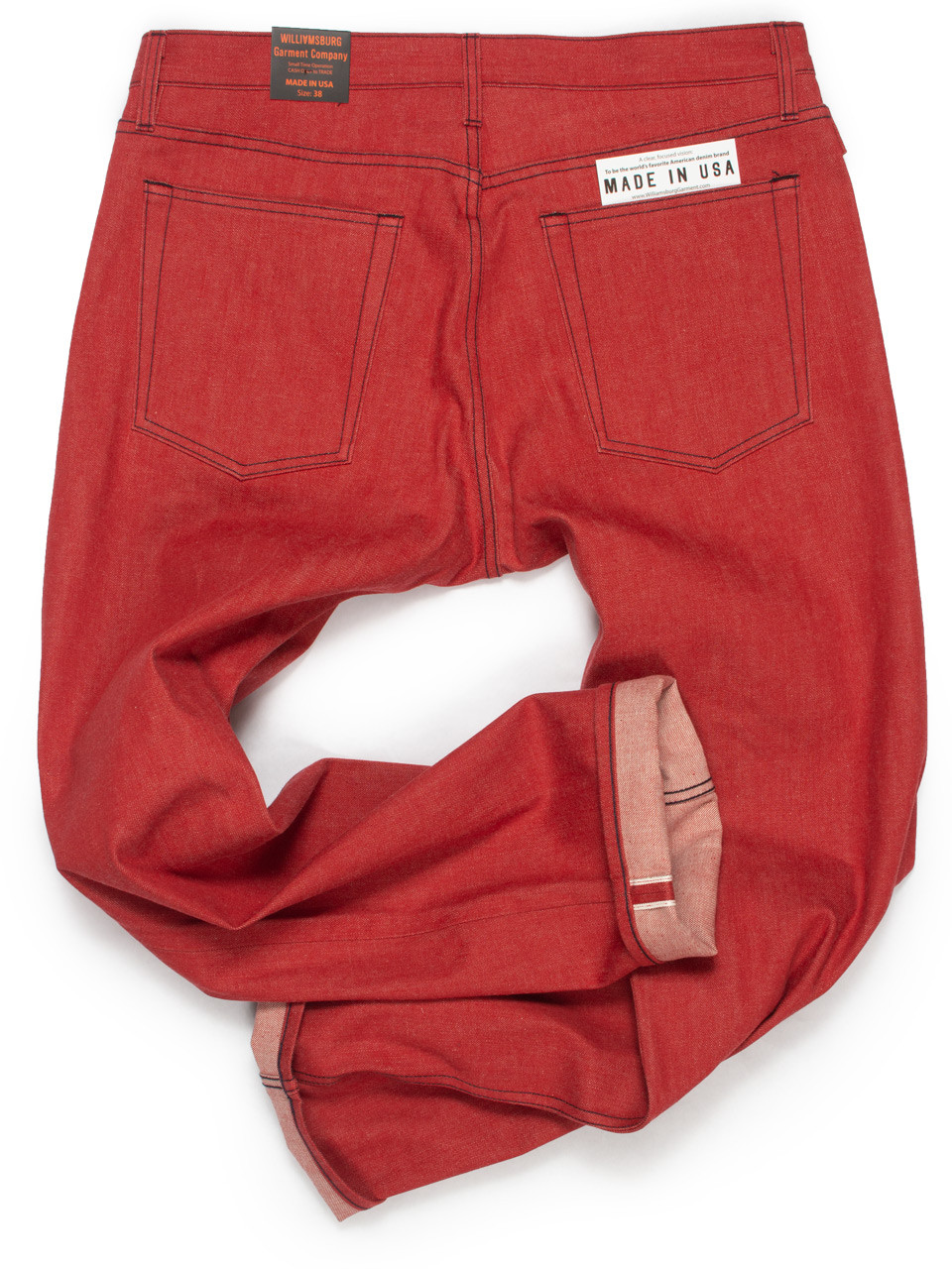 Mens Selvedge Straight-Leg Custom Jeans 