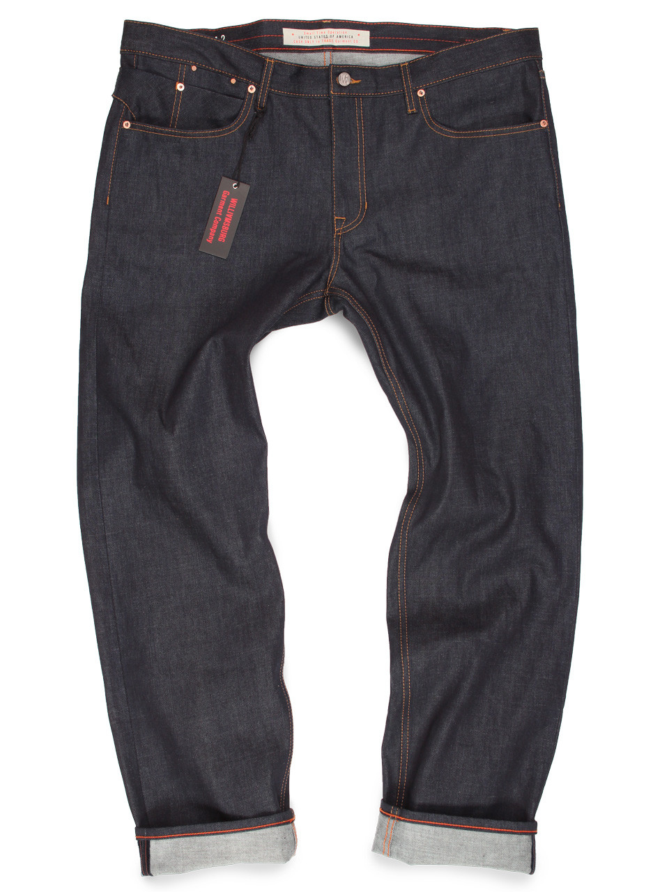 Custom Made-To-Order Big Men's Raw Jeans | Williamsburg Garment Co.
