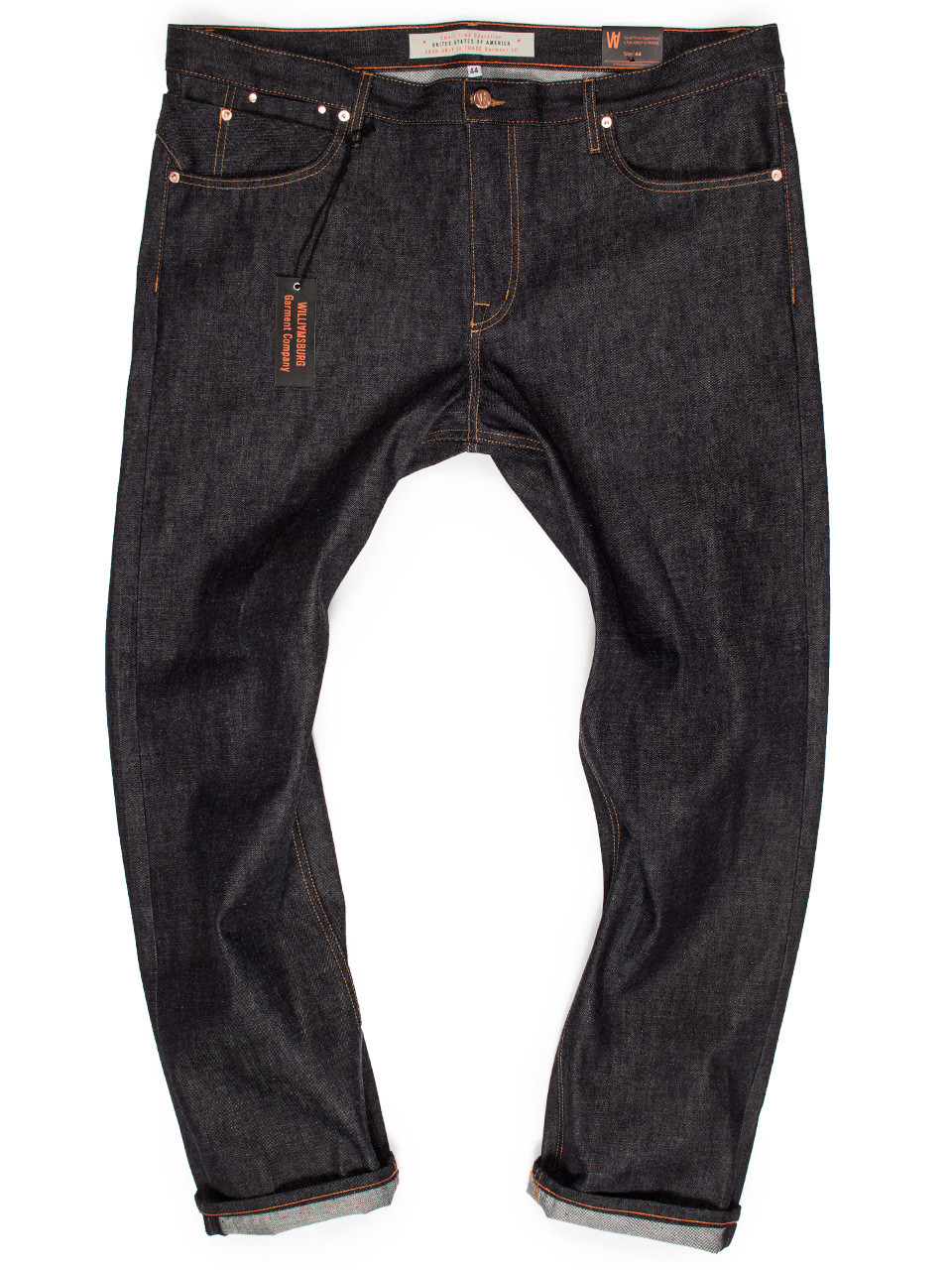 Slim Tapered Big Men's Custom Made Jeans | Williamsburg Garment Co.