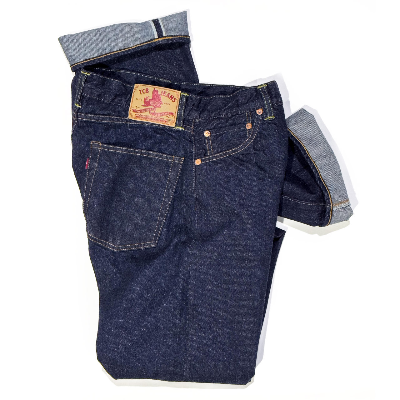 Norma 50's Selvedge High-Waisted Straight-Leg Jeans