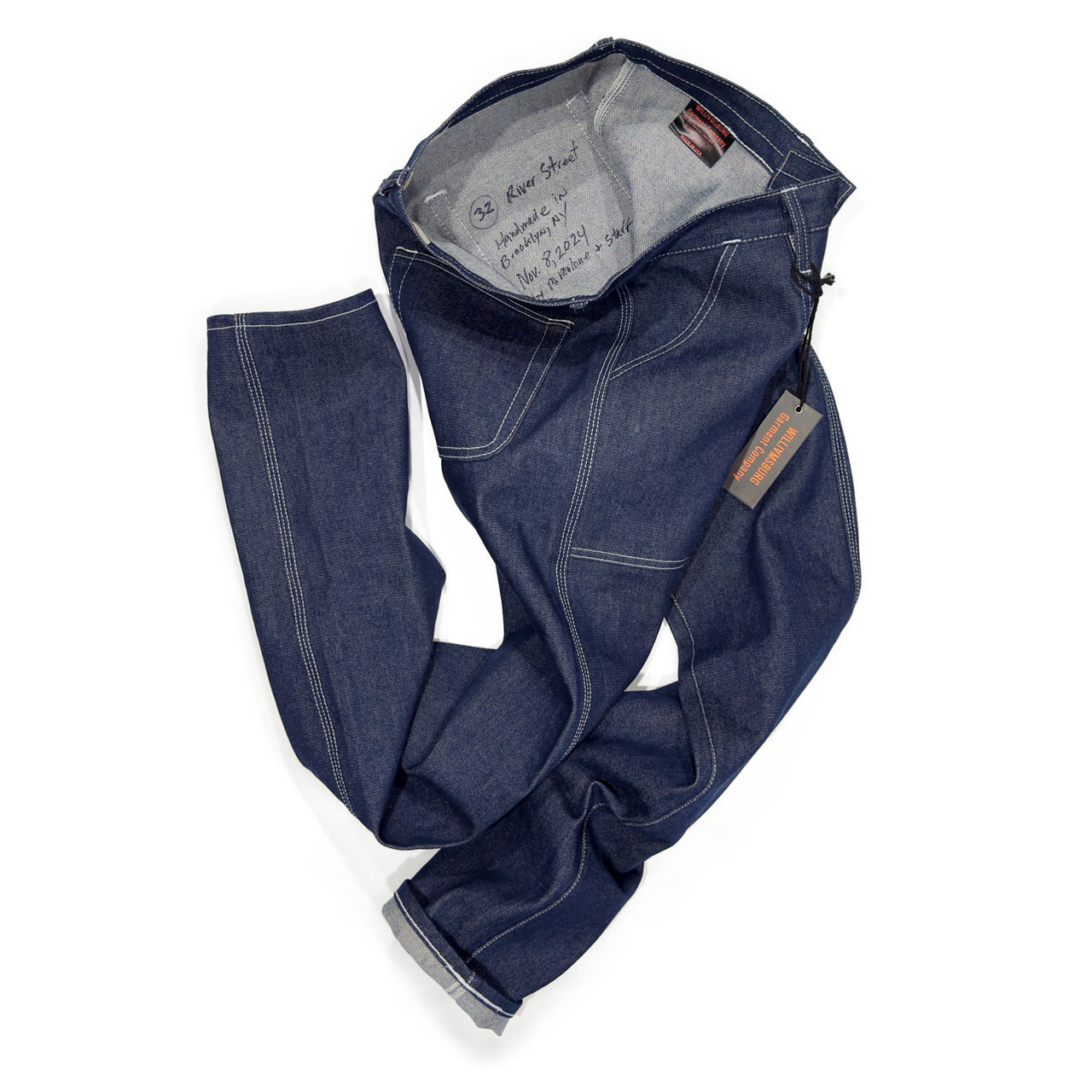 Slim Handmade Patch Pocket Denim Work Pants Made in the USA