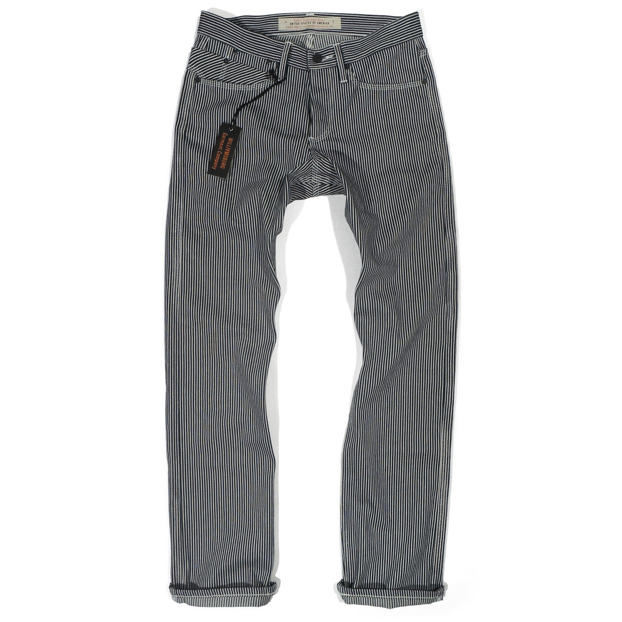 Made in USA Triple-Stitch Hickory Stripe Pants | Men's Straight-Leg