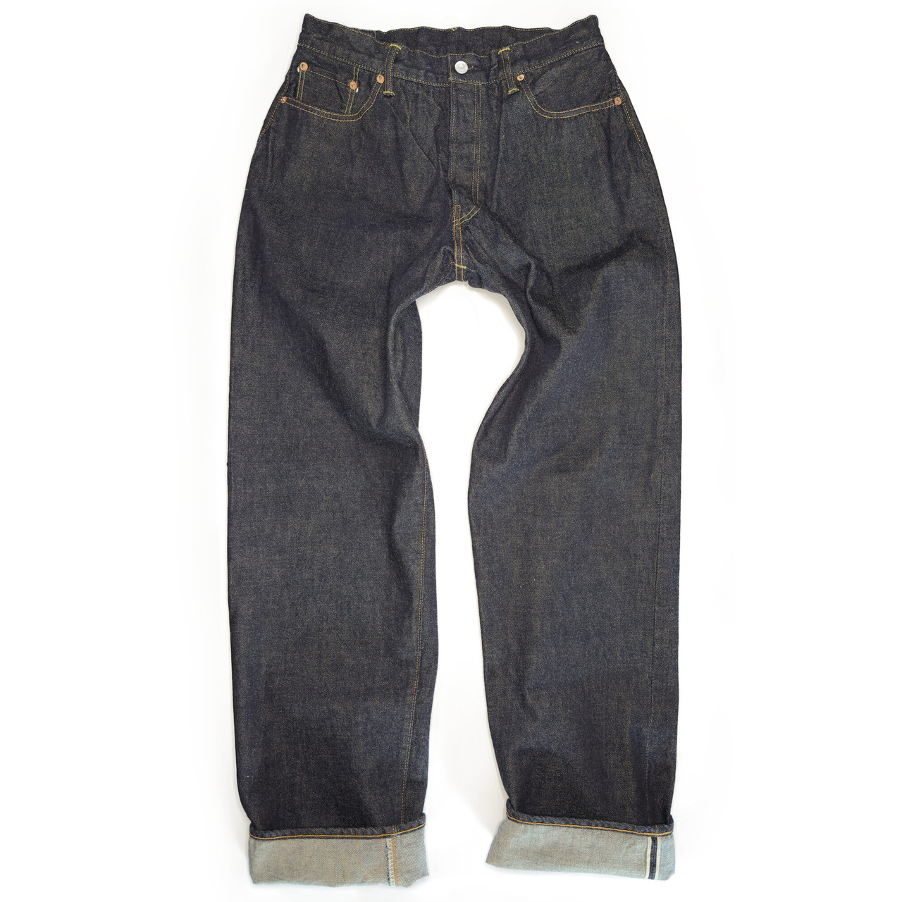 TCB 50s Baggy Jeans – One Wash Wide-Straight Made in Japan
