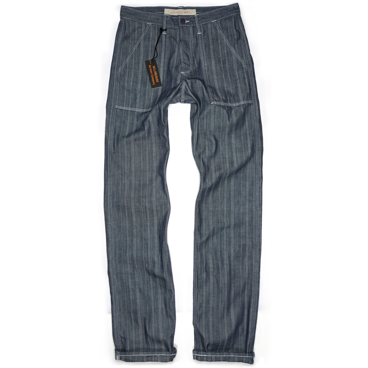 Tall Men's 40-Inseam Patch Pocket Work Jeans Made in USA | Straight Fit