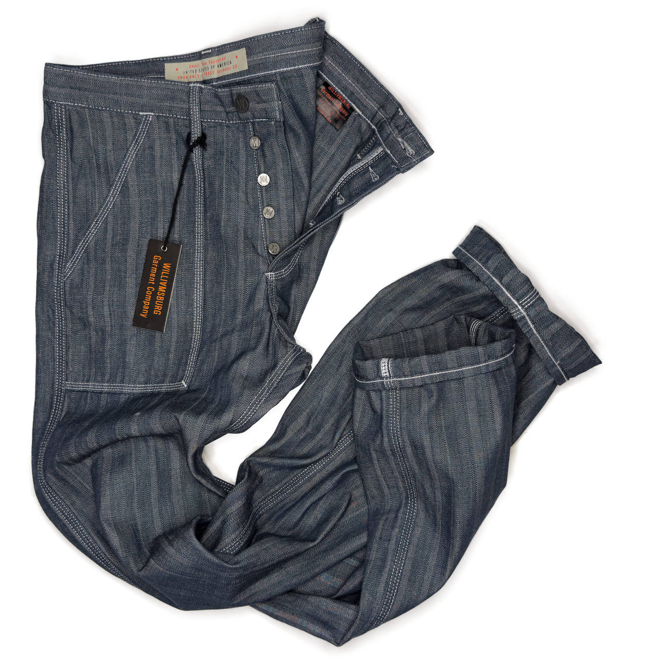 Tall Men's 40-Inseam Patch Pocket Work Jeans Made in USA