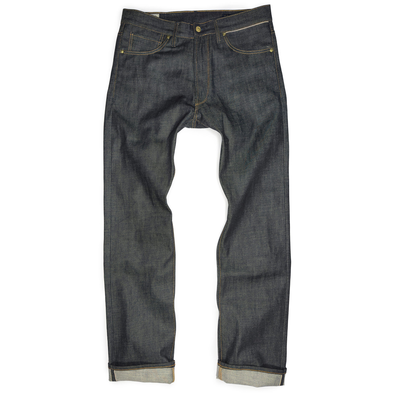 Benzak B-02 Regular Straight Green Cast Denim Jeans – 14 oz