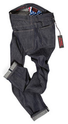 Lightweight selvedge raw denim jeans