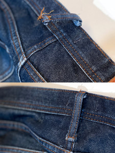 Back pocket denim repair service —