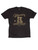 Black Williamsburg t-shirt with discharge print by Brooklyn based brand Williamsburg Garment Co.