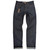 Front view of Williamsburg Garment Company Stagg Street loose straight jeans made from Japanese Washi Selvedge Denim in Brooklyn, New York.