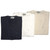 Three Burgus Plus organic cotton pocket t-shirts made in Japan, style HBP-001B, folded side by side in black, white, and natural.