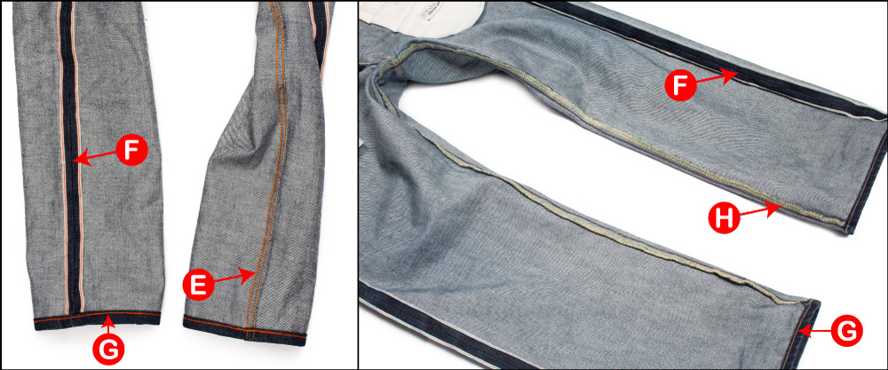 Hemming deals raw denim