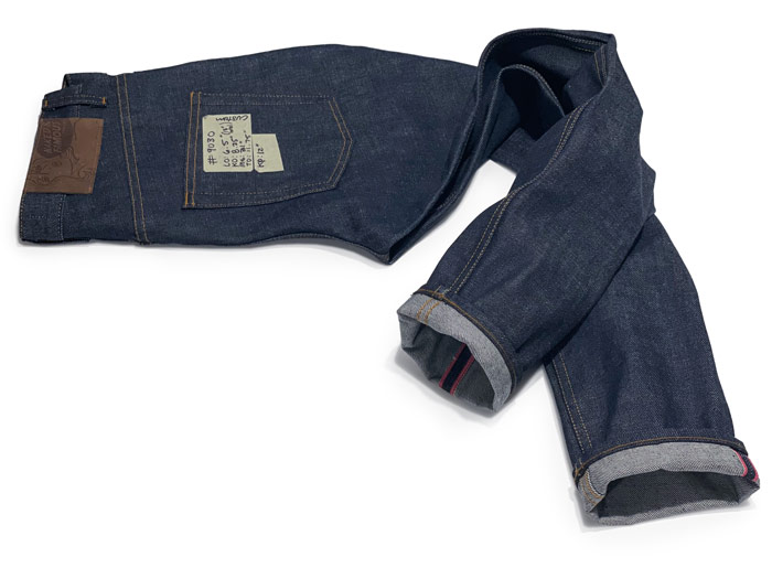 Next level raw denim Naked and Famous Easy Guy jeans tapered to the perfect fit.