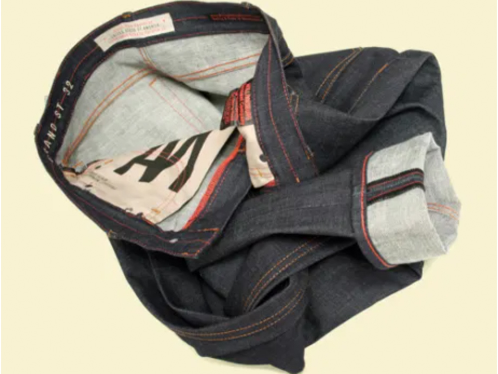 Williamsburg Garment Company's first men's jeans, the 13 oz. Grand Street slim tapered raw denim jeans, were produced in 2011.