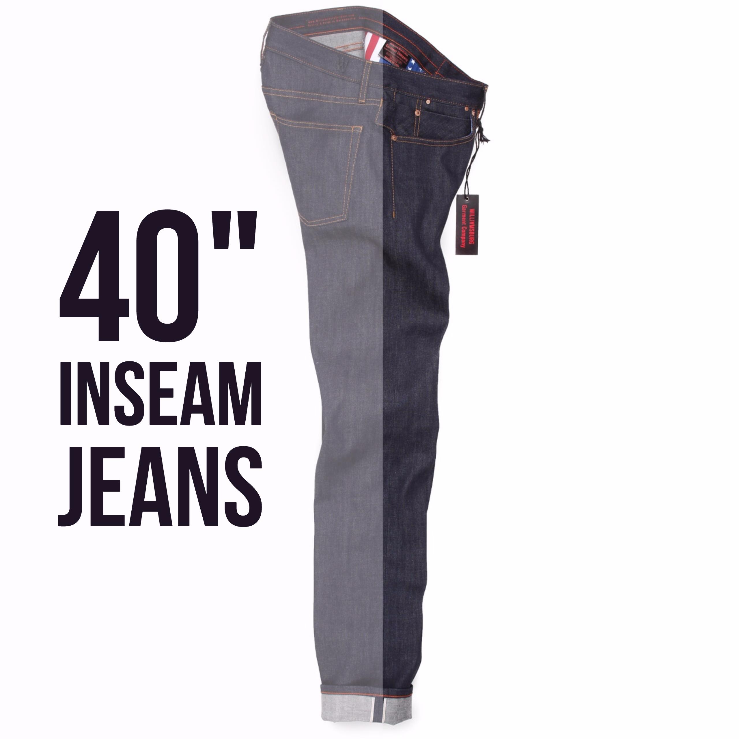 Introducing 40 Inseam Jeans Made In The USA Williamsburg Garment Co 